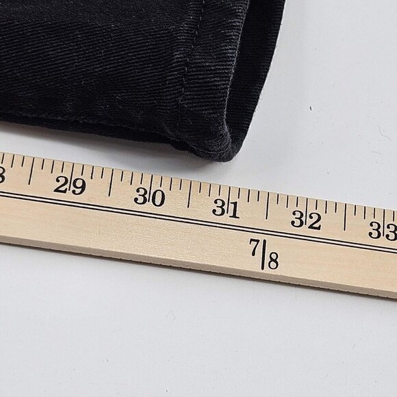 Copper Rivet Distressed Zipper Jeans Black Men’s Size 44x31 Punk Goth Moto Edgy - Picture 11 of 12